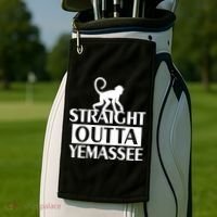 Monkey Straight Outta Yemassee Golf Towel thumb 2