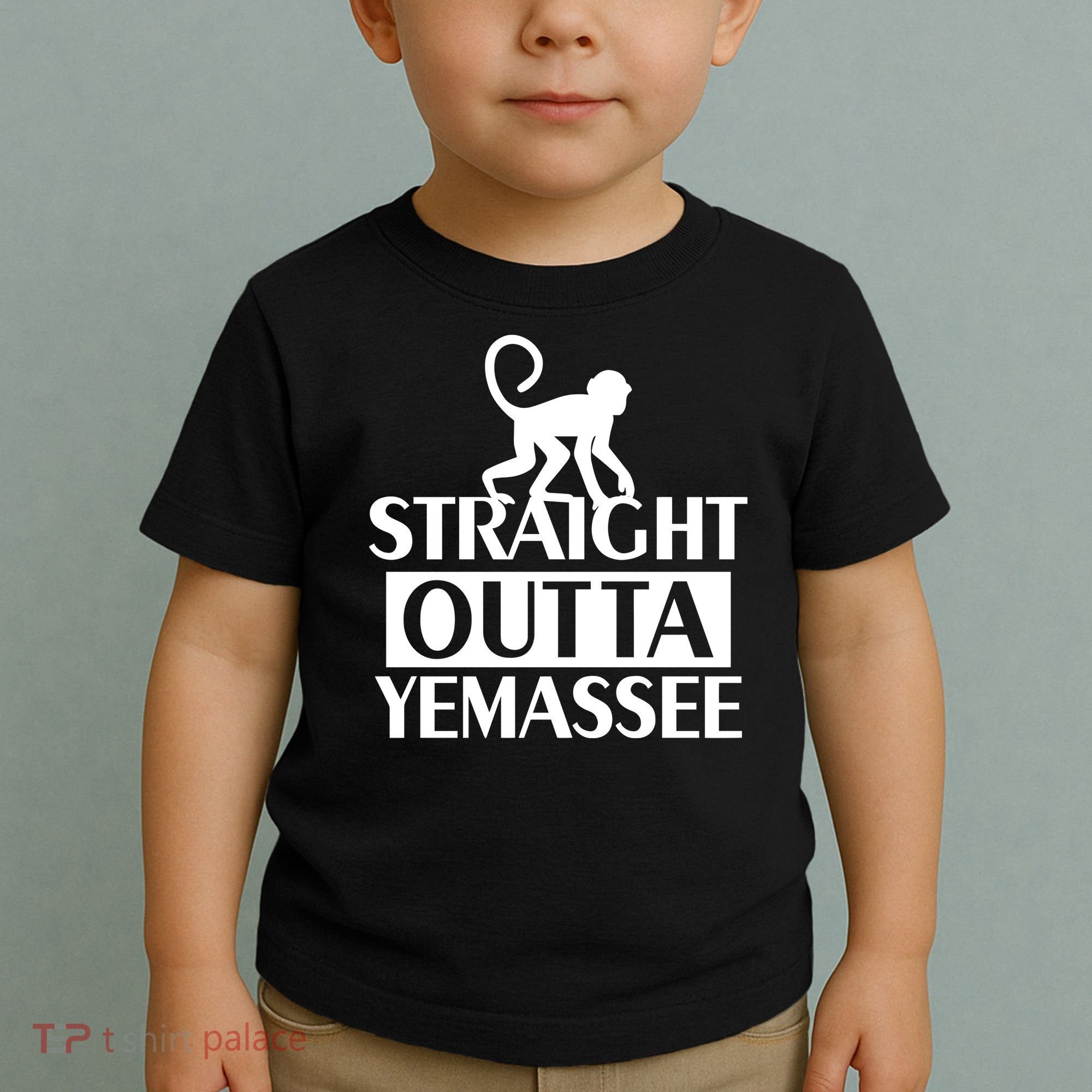 Monkey Straight Outta Yemassee Toddler T-Shirt