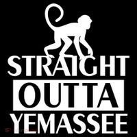 Monkey Straight Outta Yemassee Women's Long Sleeve Shirt thumb 2