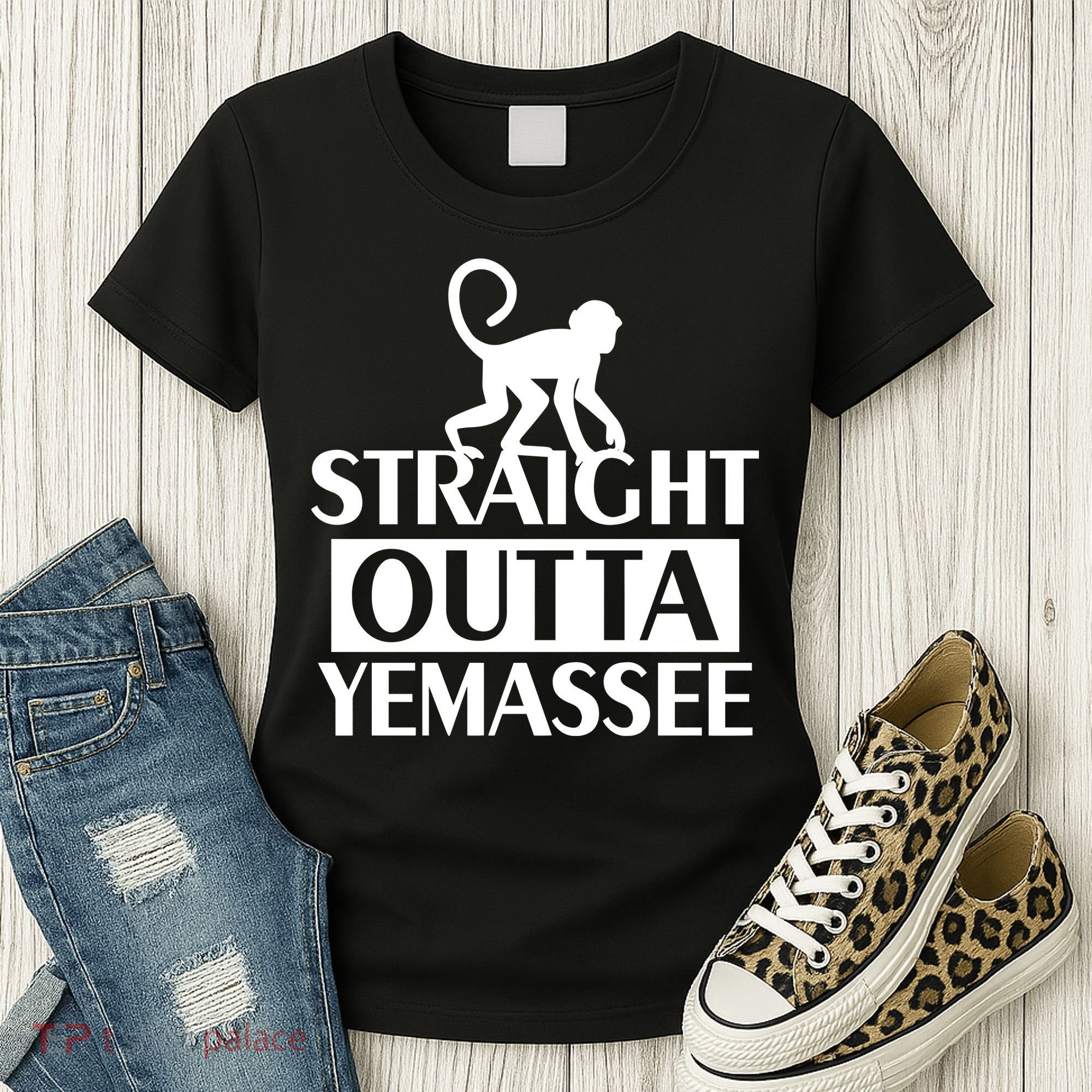 Monkey Straight Outta Yemassee Women's T-Shirt