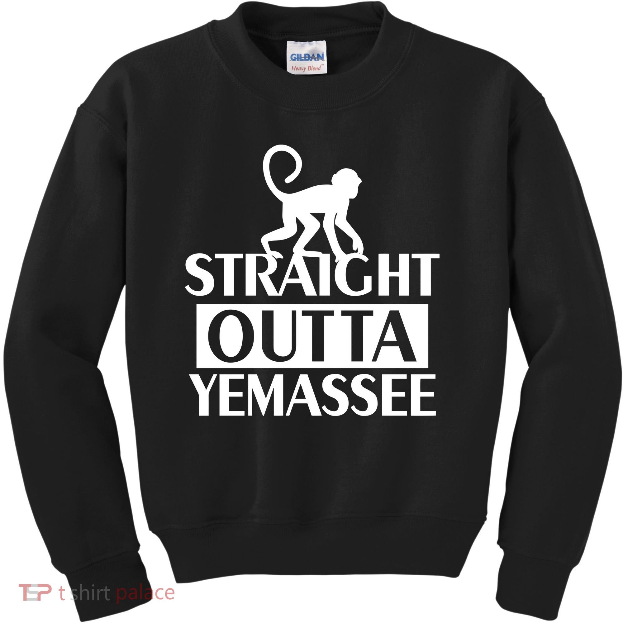 Monkey Straight Outta Yemassee Kids Sweatshirt