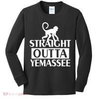 Monkey Straight Outta Yemassee Kids Long Sleeve Shirt thumb 0