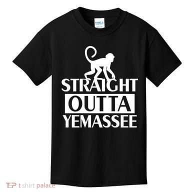 Monkey Straight Outta Yemassee Kids T-Shirt