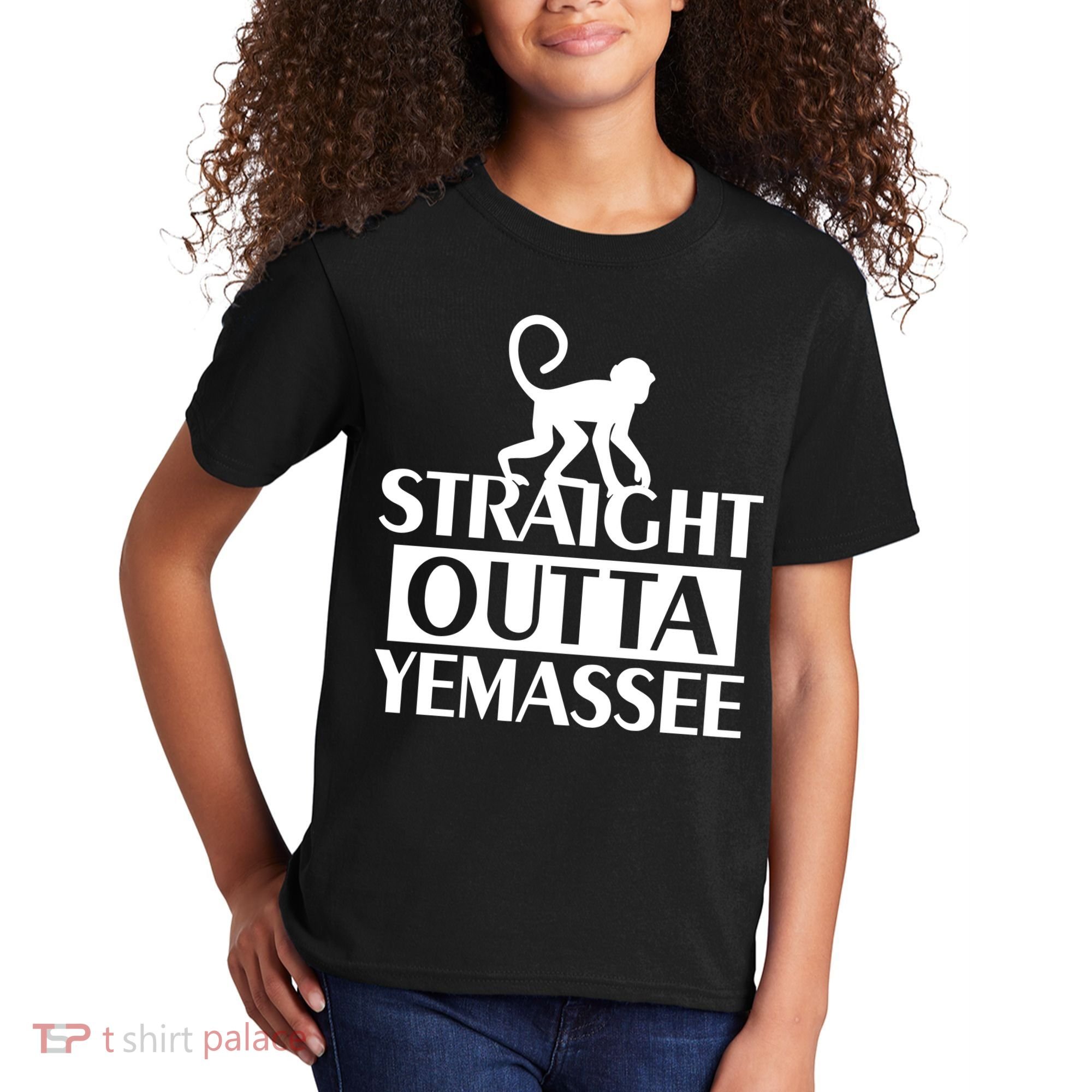 Monkey Straight Outta Yemassee Kids T-Shirt