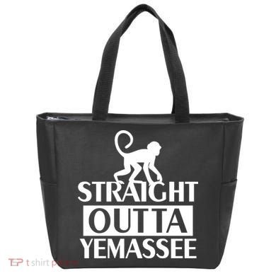 Monkey Straight Outta Yemassee Tote Bag