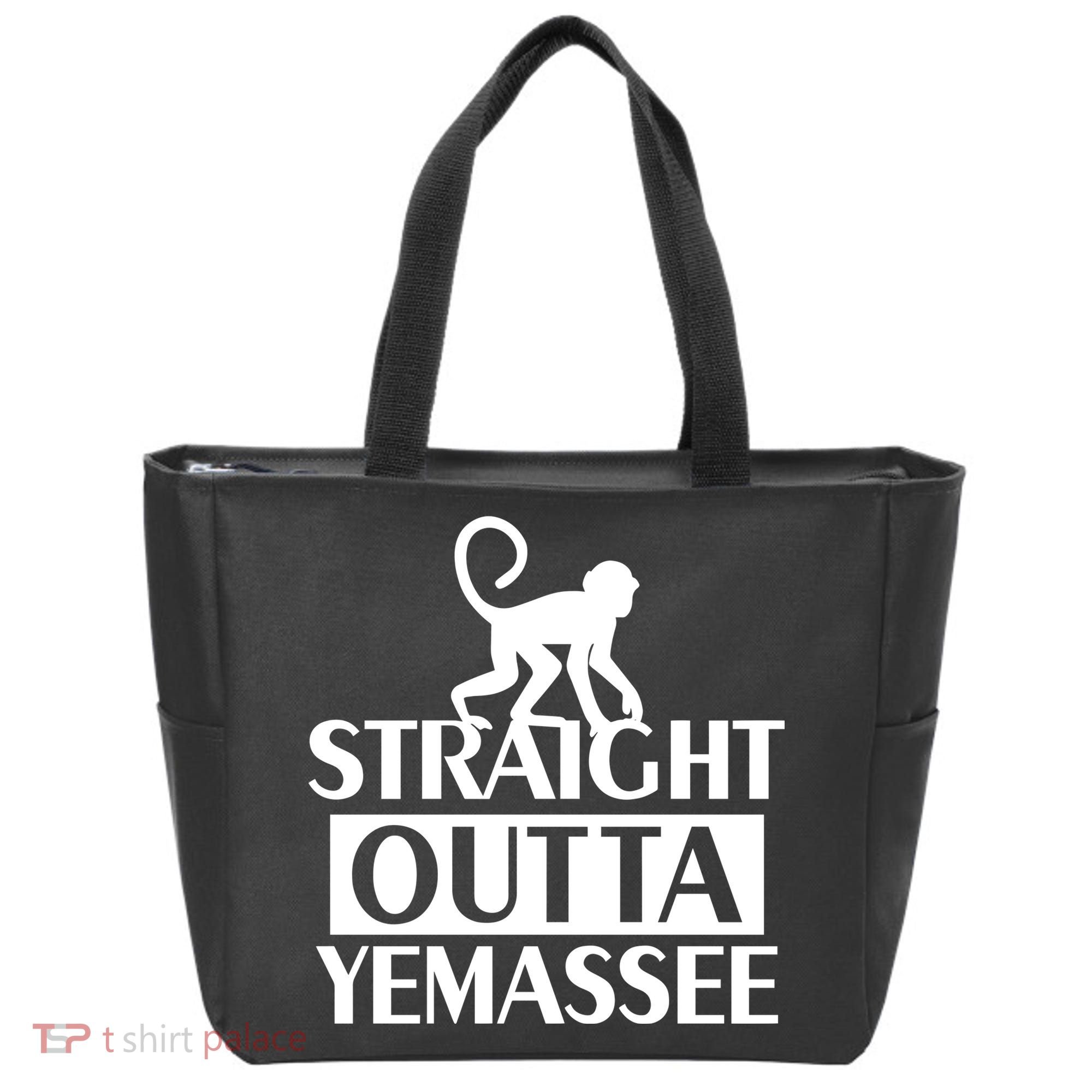 Monkey Straight Outta Yemassee Tote Bag