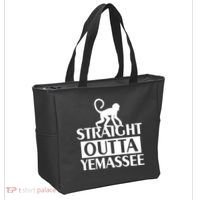 Monkey Straight Outta Yemassee Tote Bag thumb 2