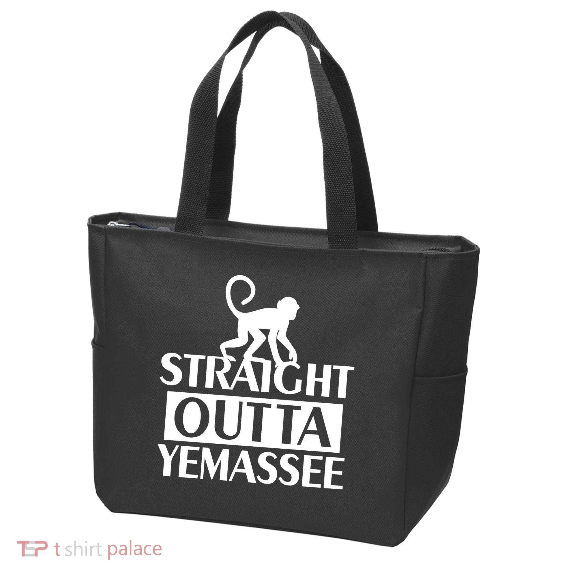 Monkey Straight Outta Yemassee Tote Bag
