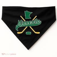 Minnesota State Of Hockey USA-Made Doggie Bandana thumb 0