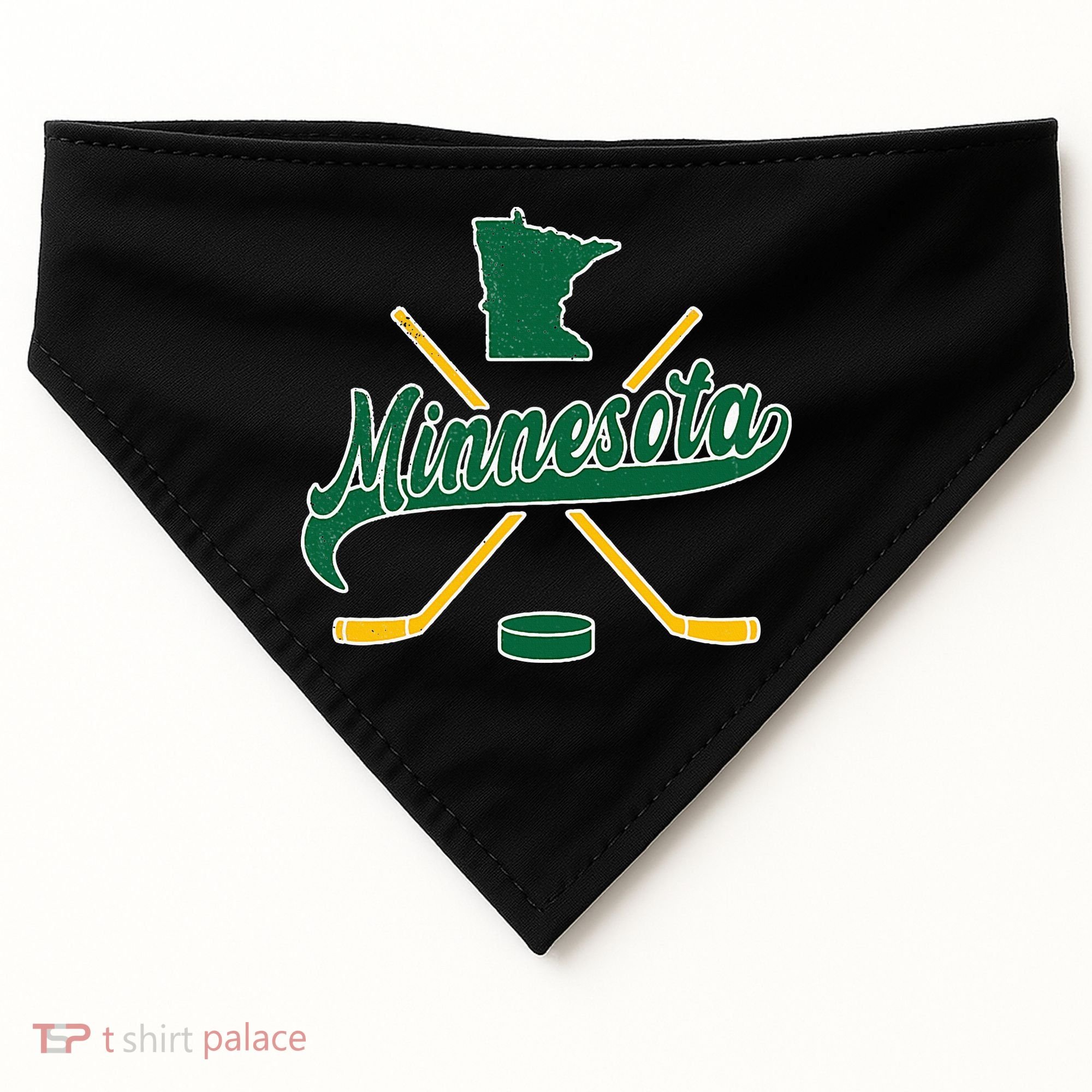 Minnesota State Of Hockey USA-Made Doggie Bandana