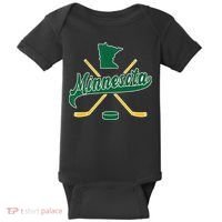 Minnesota State Of Hockey Baby Bodysuit thumb 0