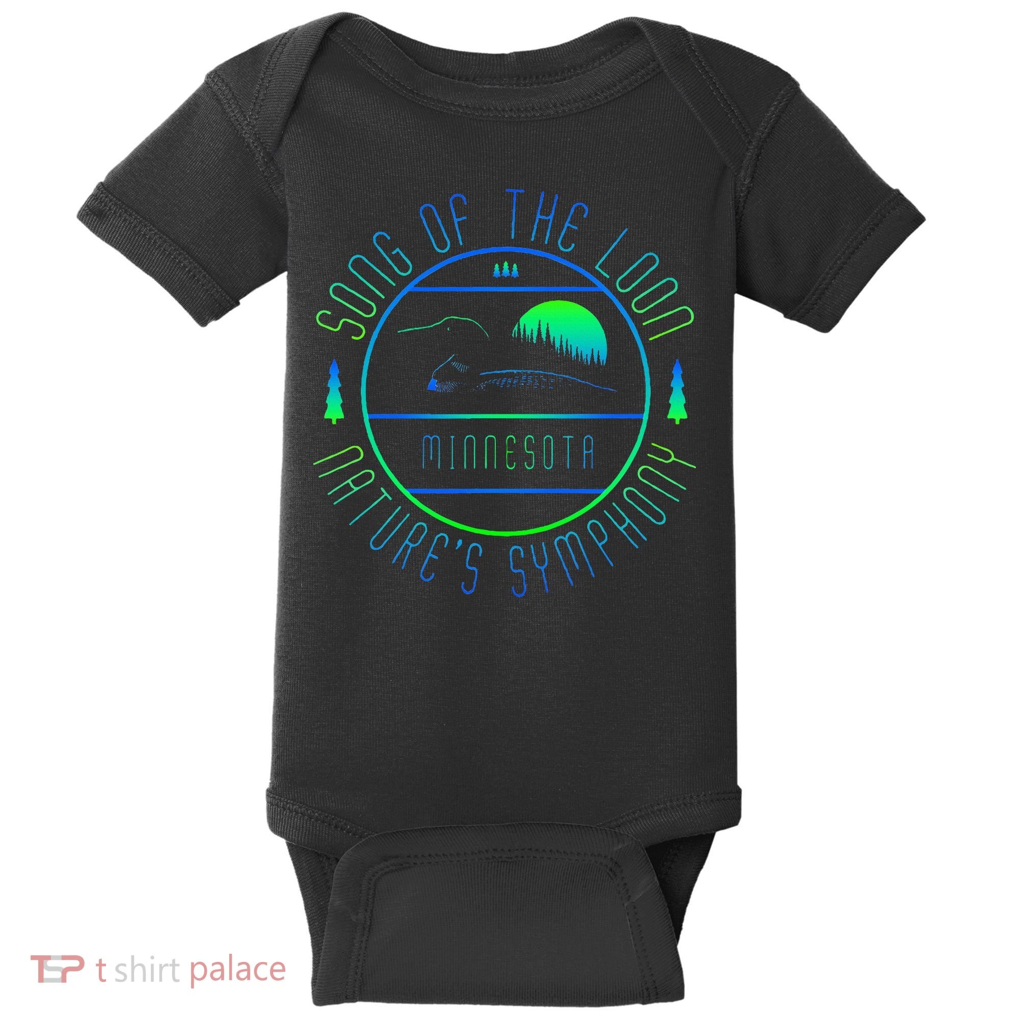 Minnesota Song Of The Loon Minnesota Loon Baby Bodysuit