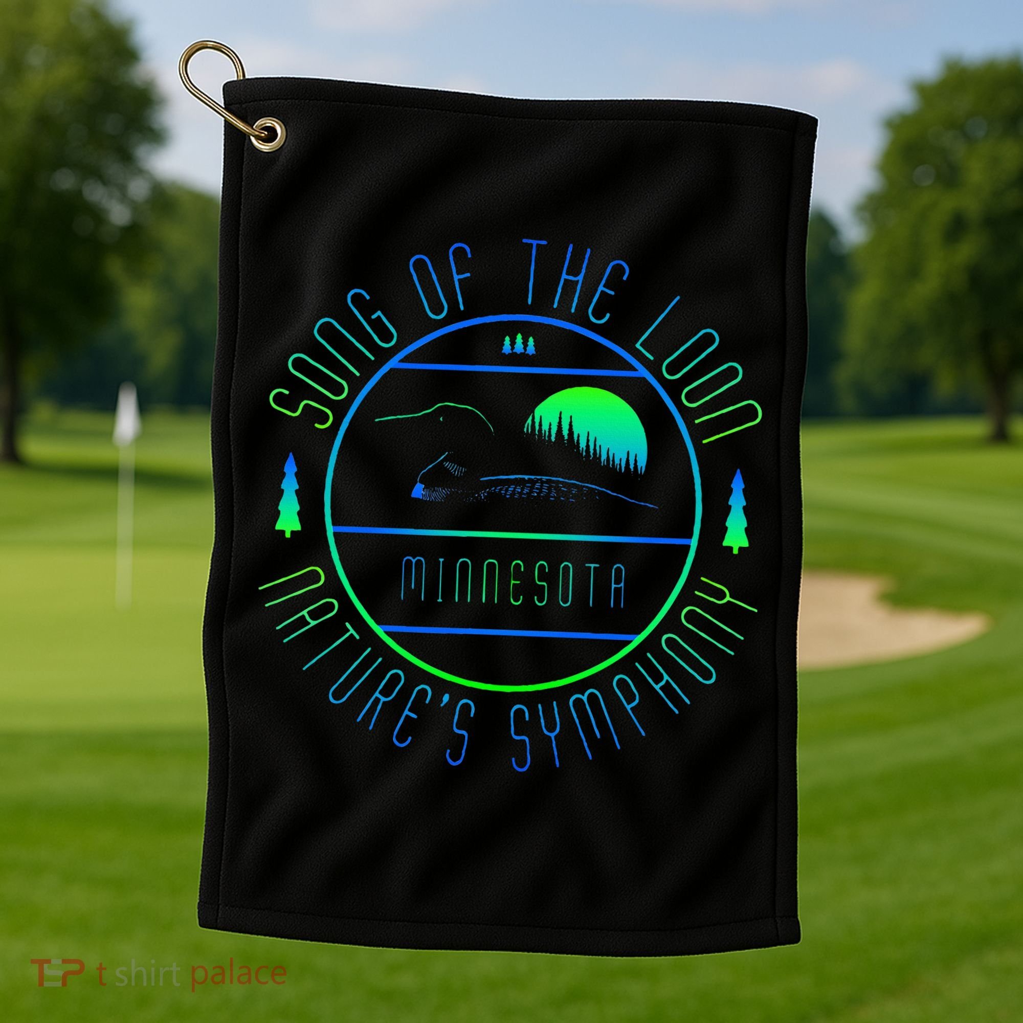 Minnesota Song Of The Loon Minnesota Loon Golf Towel
