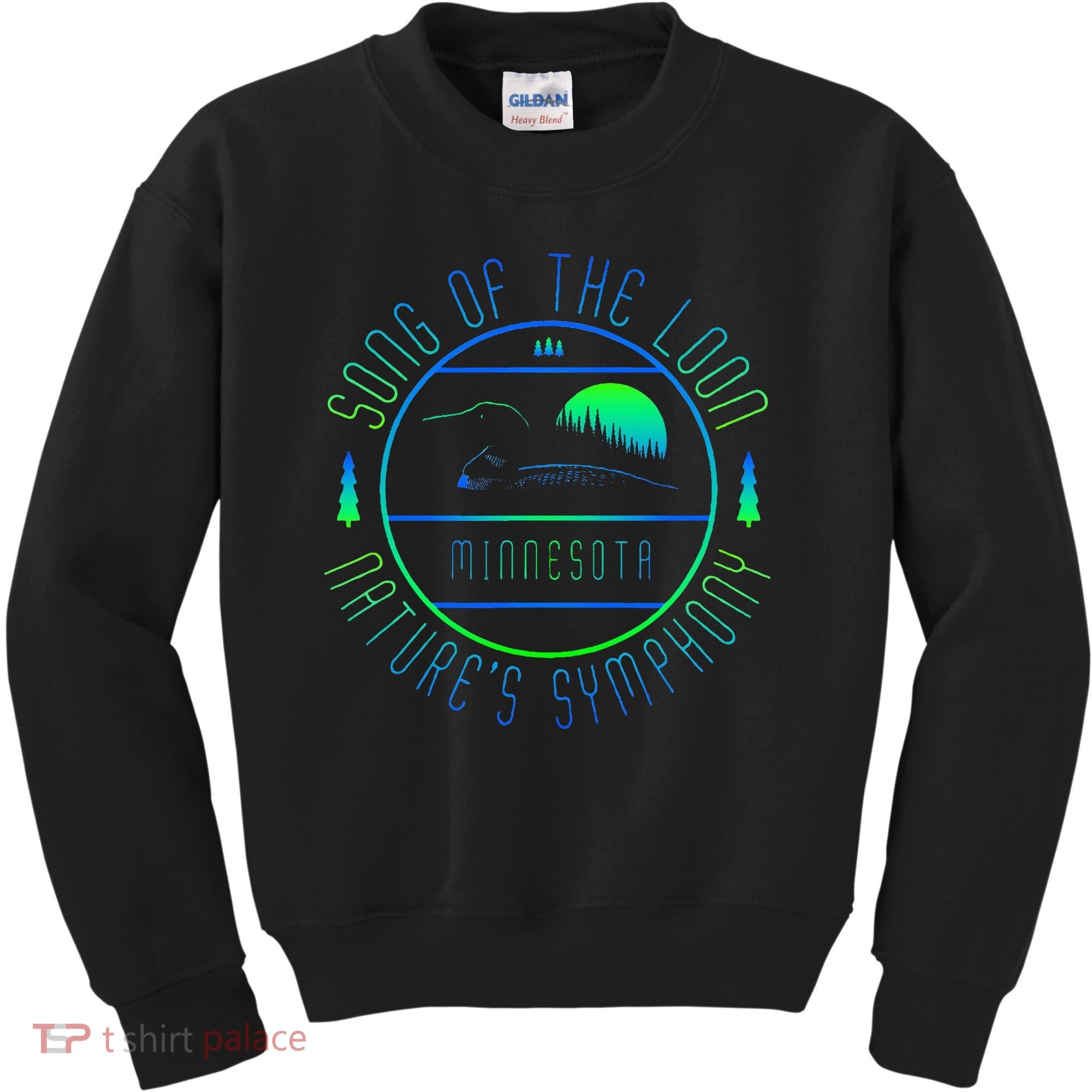 Minnesota Song Of The Loon Minnesota Loon Kids Sweatshirt