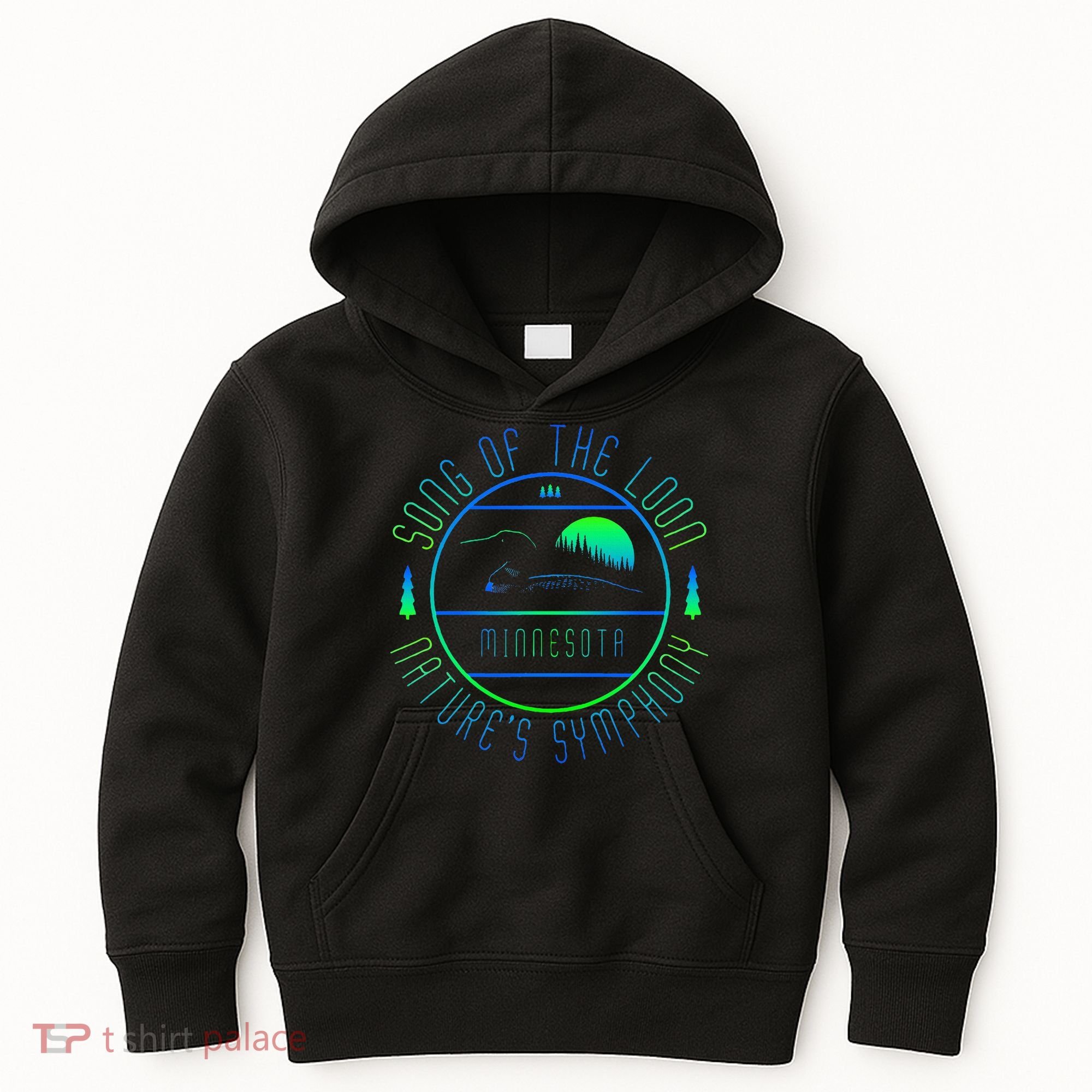 Minnesota Song Of The Loon Minnesota Loon Kids Hoodie