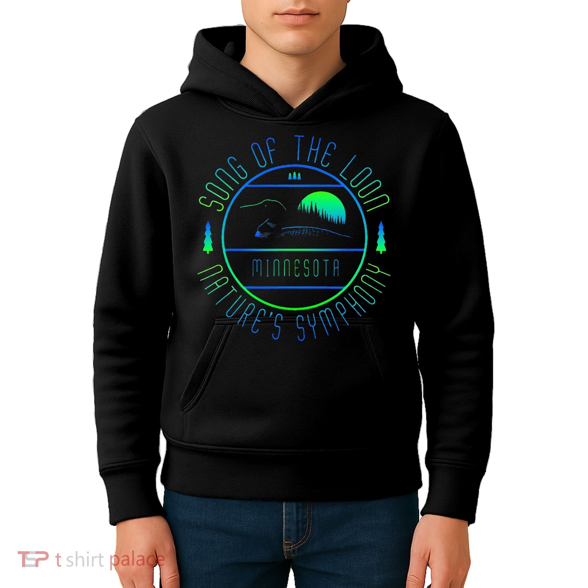 Minnesota Song Of The Loon Minnesota Loon Kids Hoodie