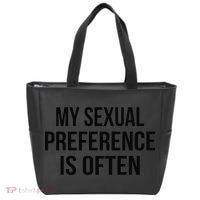 My Sexual Preference Is Often Funny Saying Tote Bag thumb 0