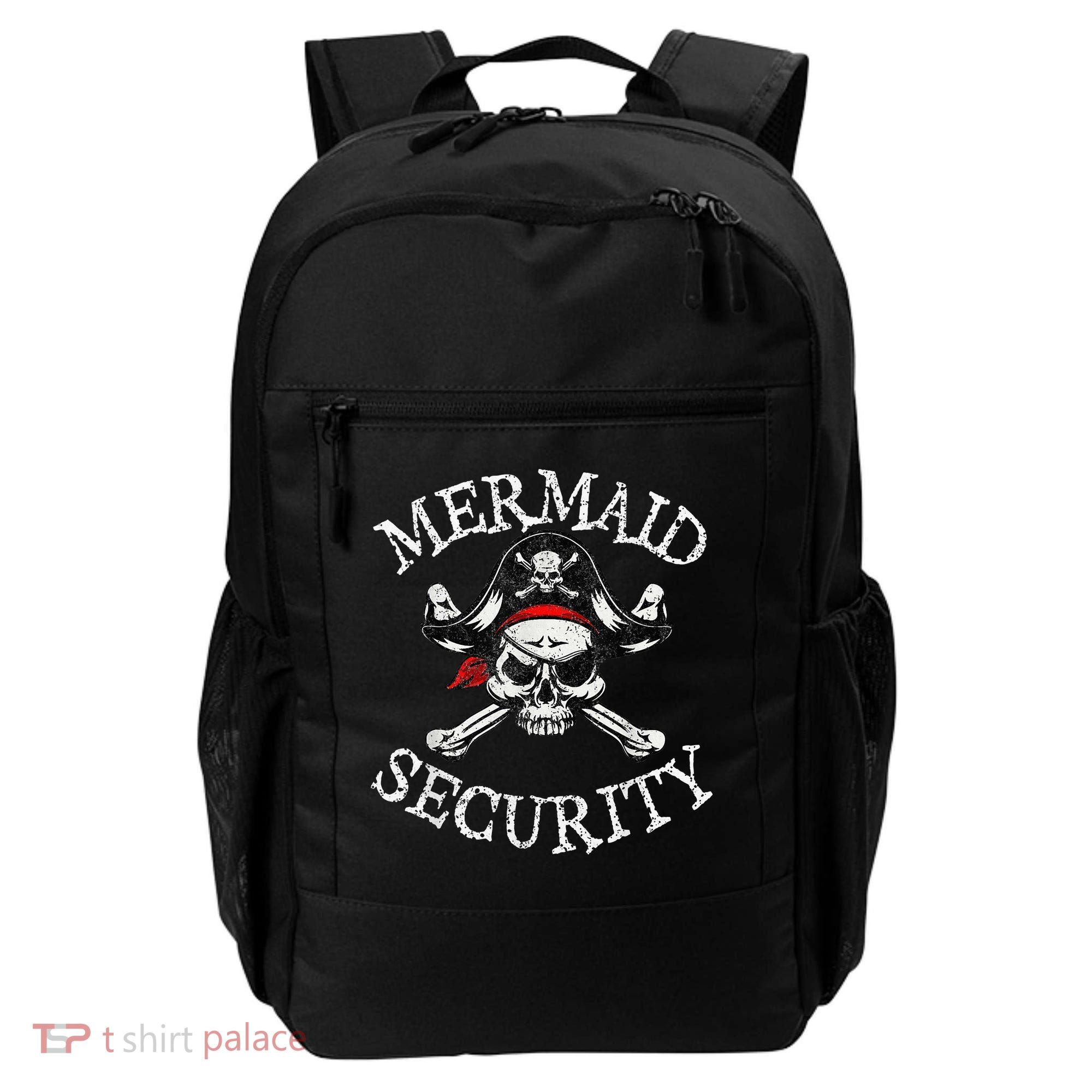 Mermaid Security Pirate Party Dad Brother Family Matching Backpack