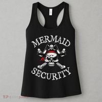 Mermaid Security Pirate Party Dad Brother Family Matching Women's Tank Top thumb 3