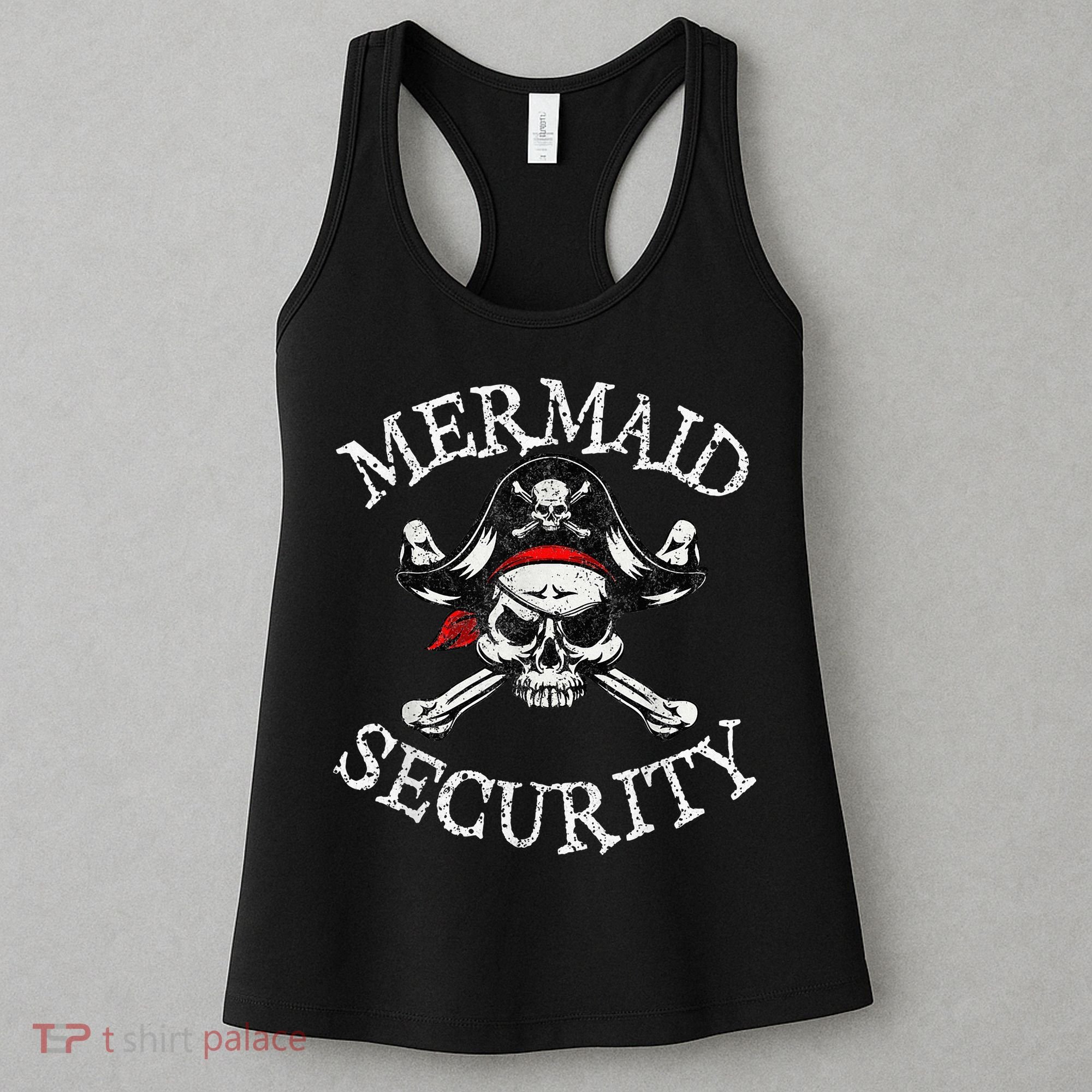 Mermaid Security Pirate Party Dad Brother Family Matching Women's Tank Top