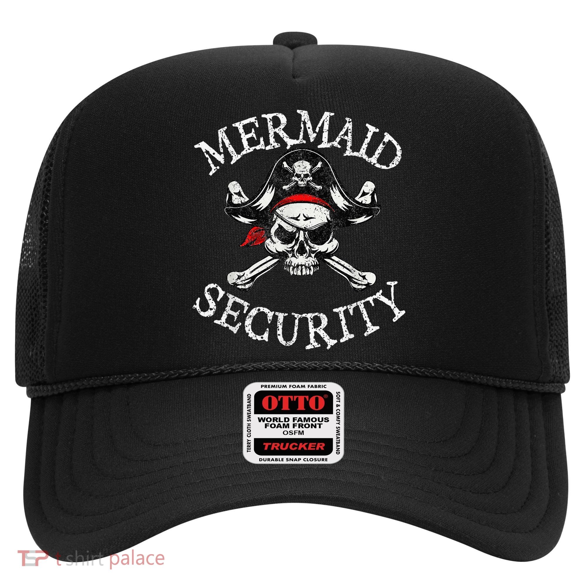 Mermaid Security Pirate Party Dad Brother Family Matching Hat