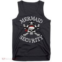 Mermaid Security Pirate Party Dad Brother Family Matching Tank Top thumb 0