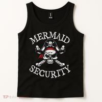 Mermaid Security Pirate Party Dad Brother Family Matching Tank Top thumb 2