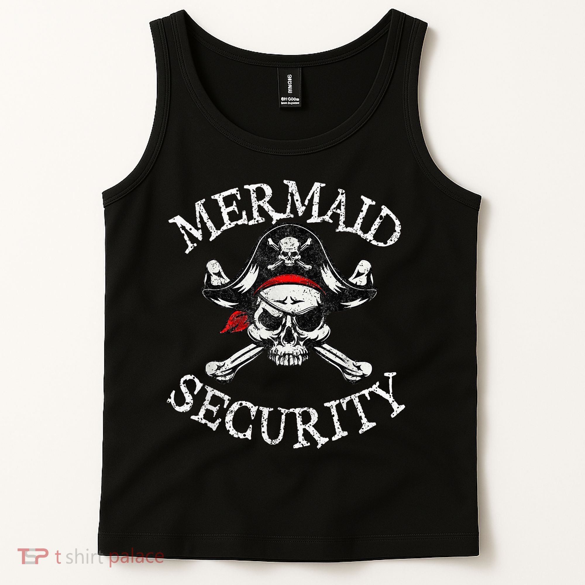 Mermaid Security Pirate Party Dad Brother Family Matching Tank Top