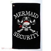 Mermaid Security Pirate Party Dad Brother Family Matching Golf Towel thumb 0