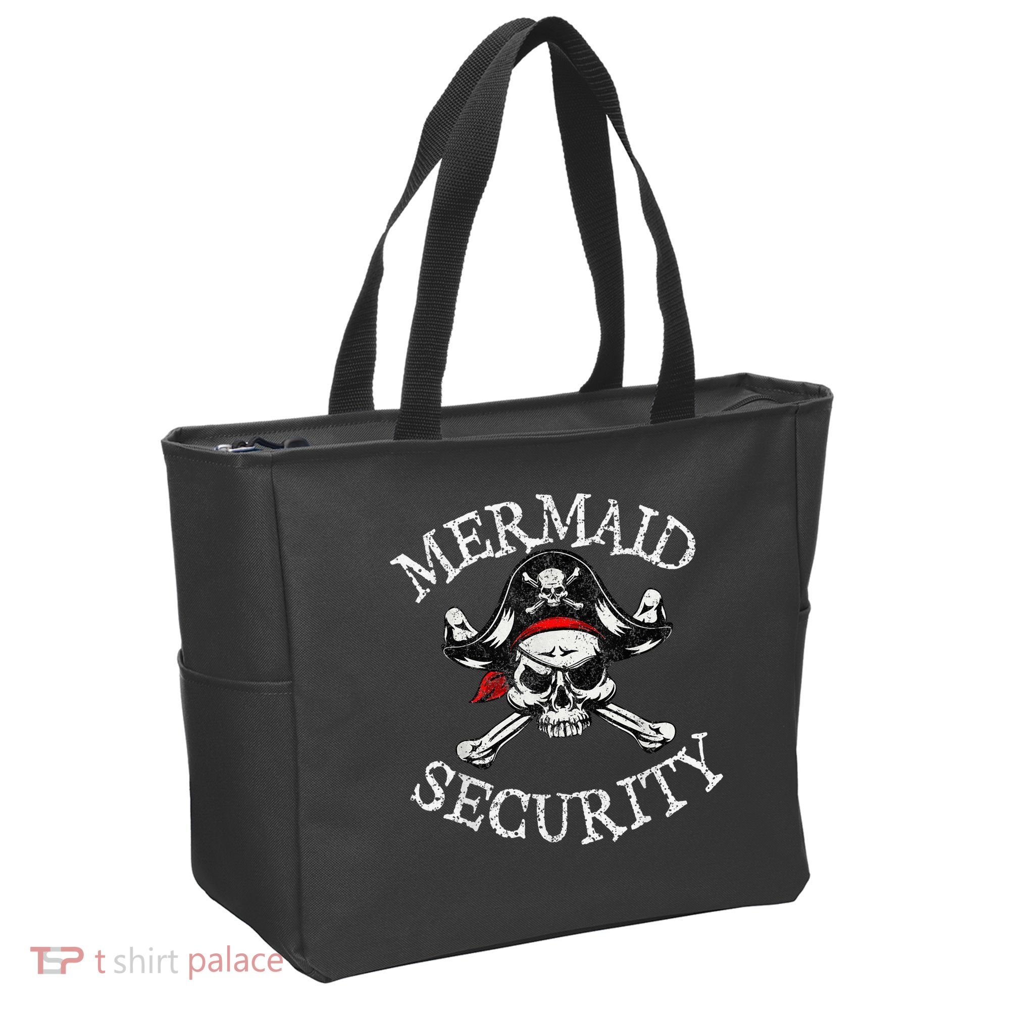 Mermaid Security Pirate Party Dad Brother Family Matching Tote Bag