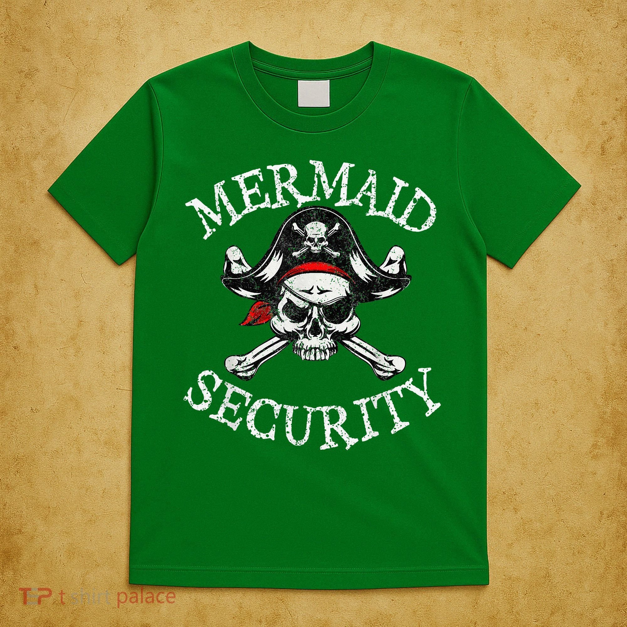 Mermaid Security Pirate Party Dad Brother Family Matching T-Shirt