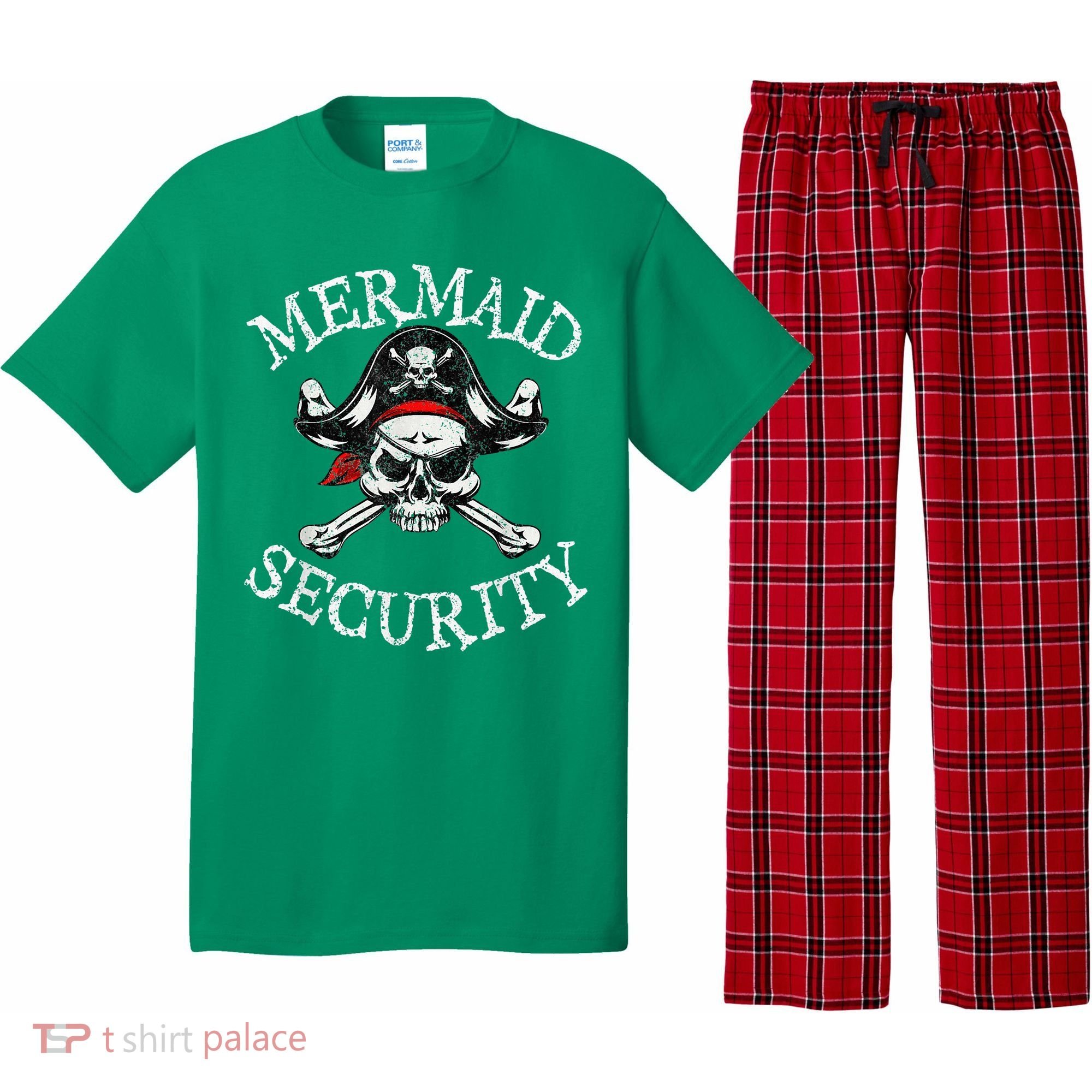 Mermaid Security Pirate Party Dad Brother Family Matching Pajama Set