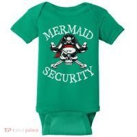 Mermaid Security Pirate Party Dad Brother Family Matching Baby Bodysuit thumb 0