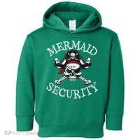 Mermaid Security Pirate Party Dad Brother Family Matching Toddler Hoodie thumb 0