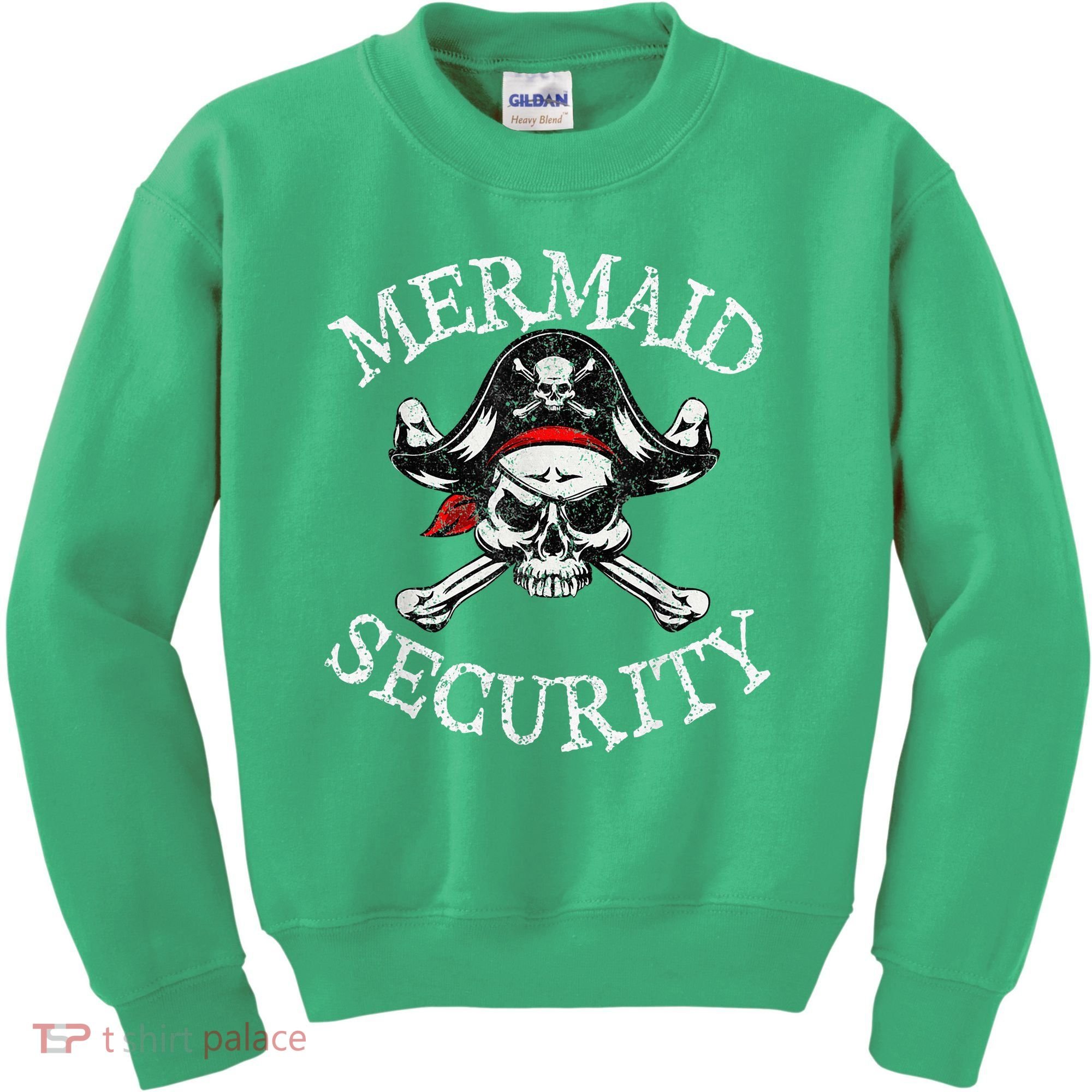 Mermaid Security Pirate Party Dad Brother Family Matching Kids Sweatshirt
