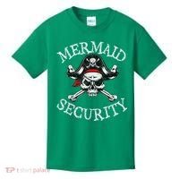 Mermaid Security Pirate Party Dad Brother Family Matching Kids T-Shirt thumb 0