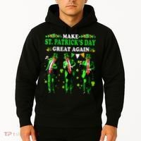 Make St PatrickS Day Great Again Funny Trump Hoodie thumb 2