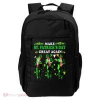 Make St PatrickS Day Great Again Funny Trump Backpack thumb 0