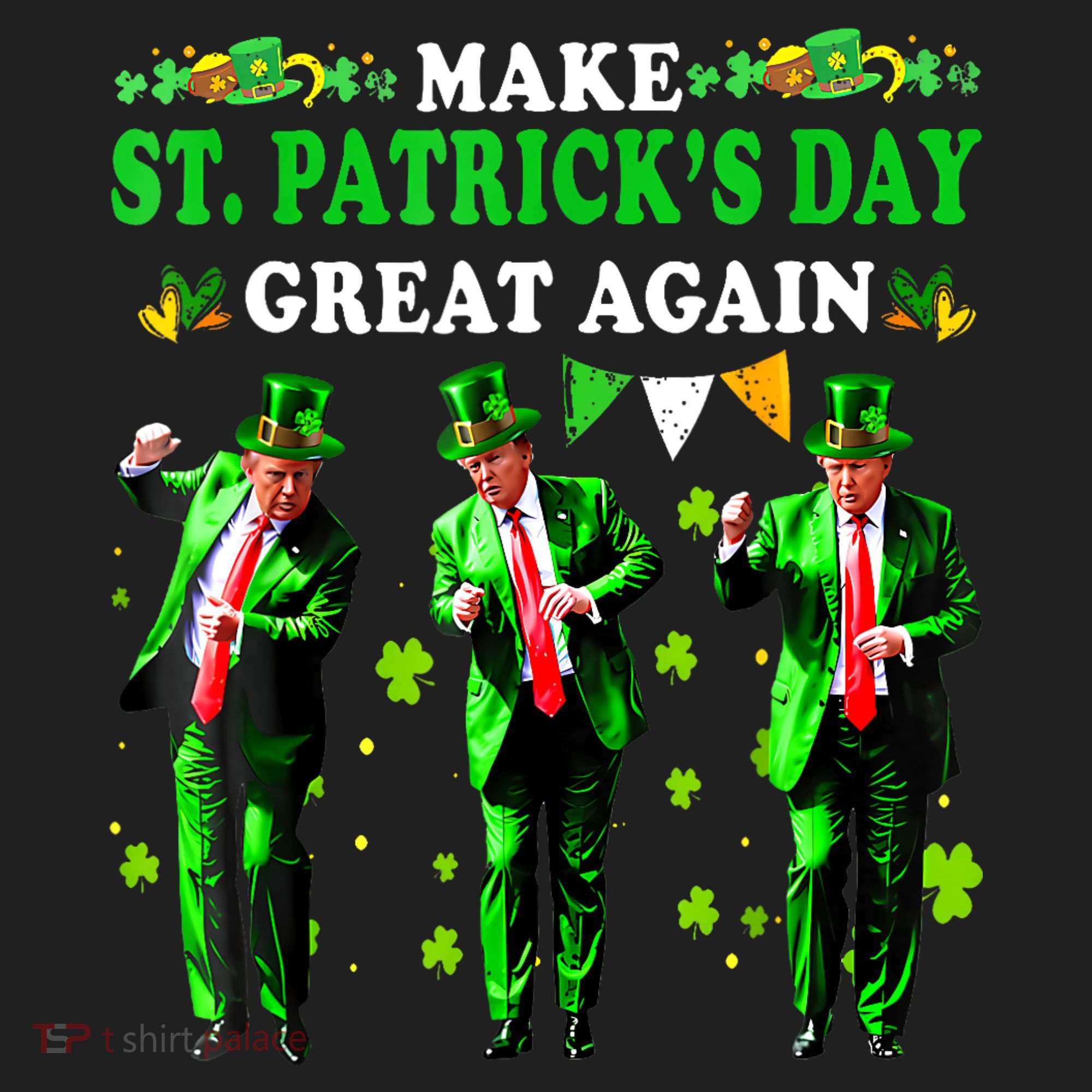 Make St PatrickS Day Great Again Funny Trump Beanie