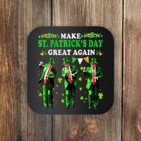Make St PatrickS Day Great Again Funny Trump Coaster thumb 0