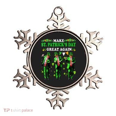 Make St PatrickS Day Great Again Funny Trump Ornament