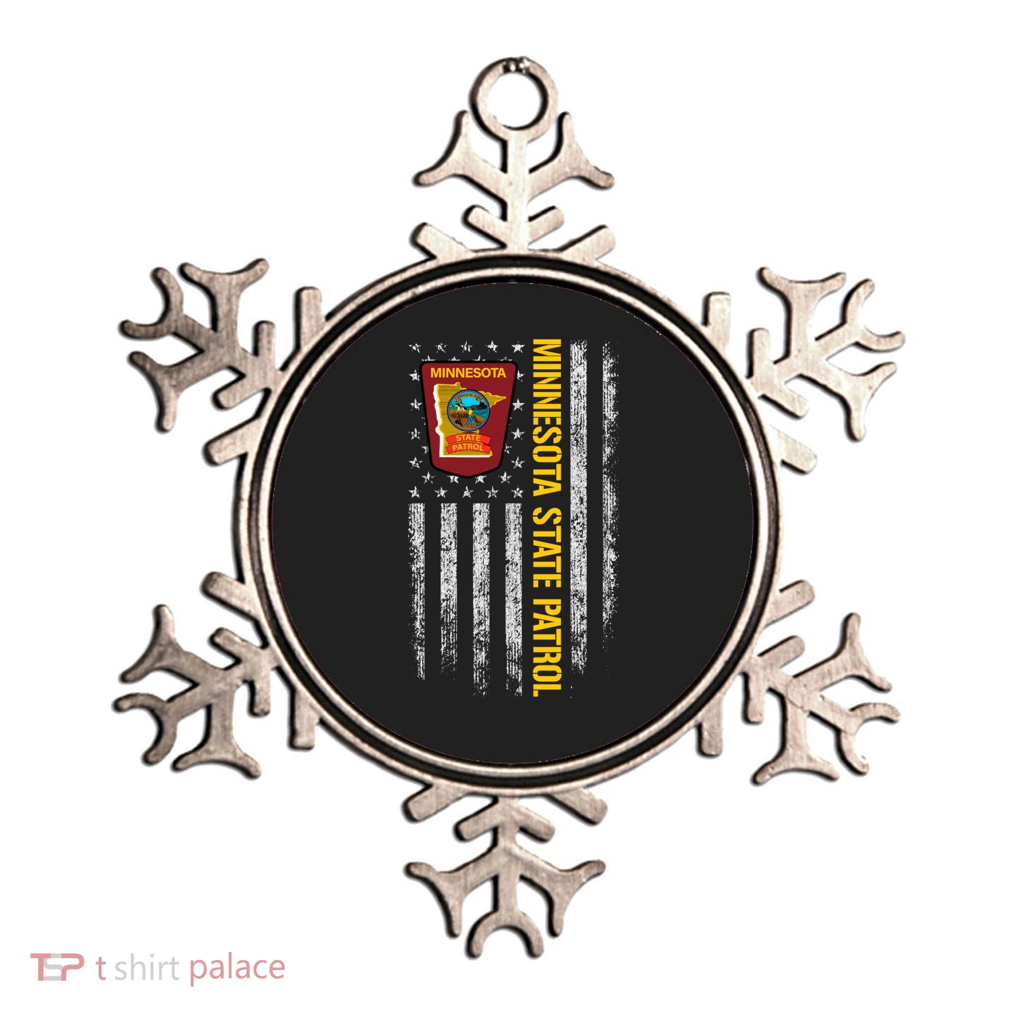 Minnesota State Patrol American Flag Ornament