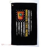 Minnesota State Patrol American Flag Golf Towel thumb 0