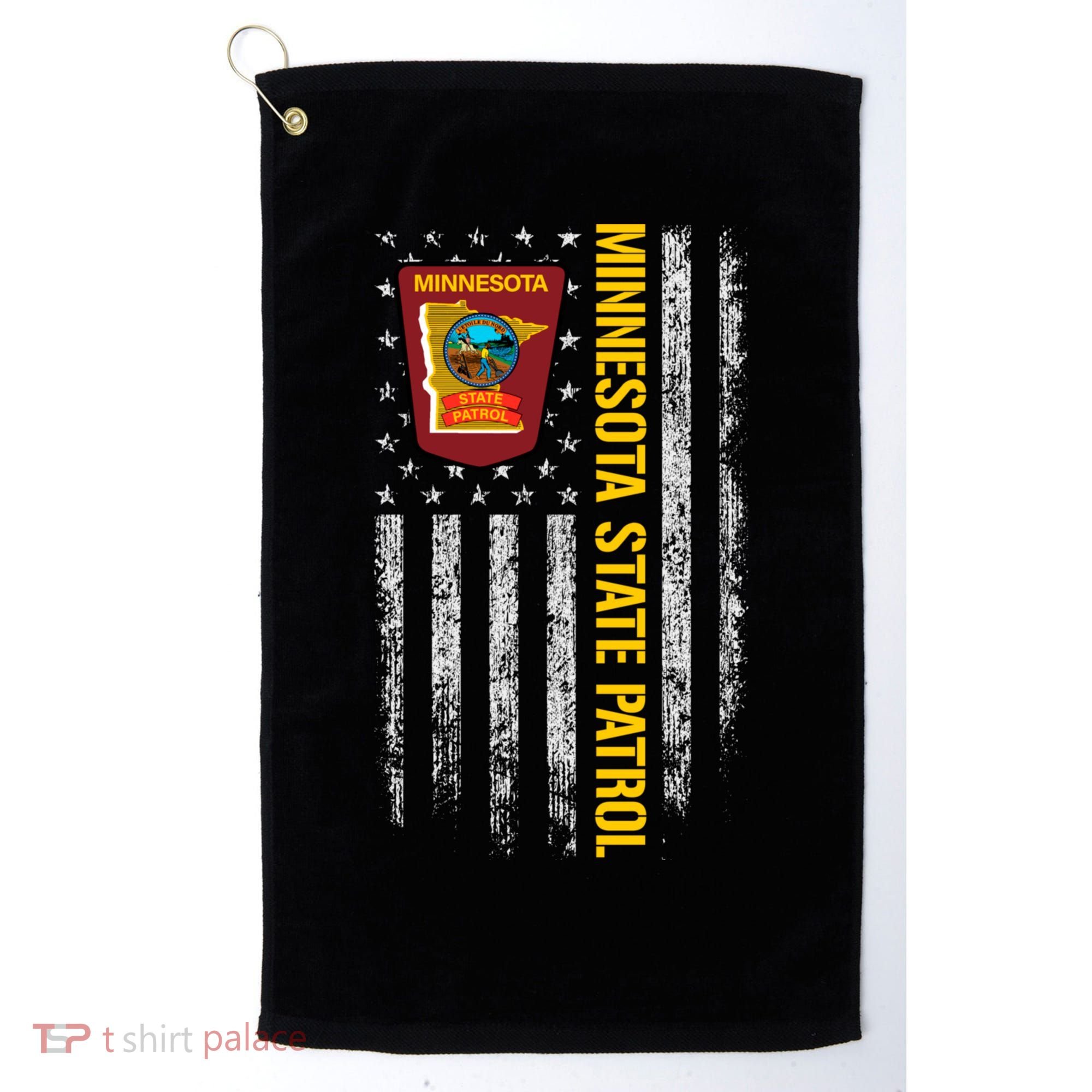 Minnesota State Patrol American Flag Golf Towel