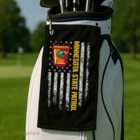 Minnesota State Patrol American Flag Golf Towel thumb 2