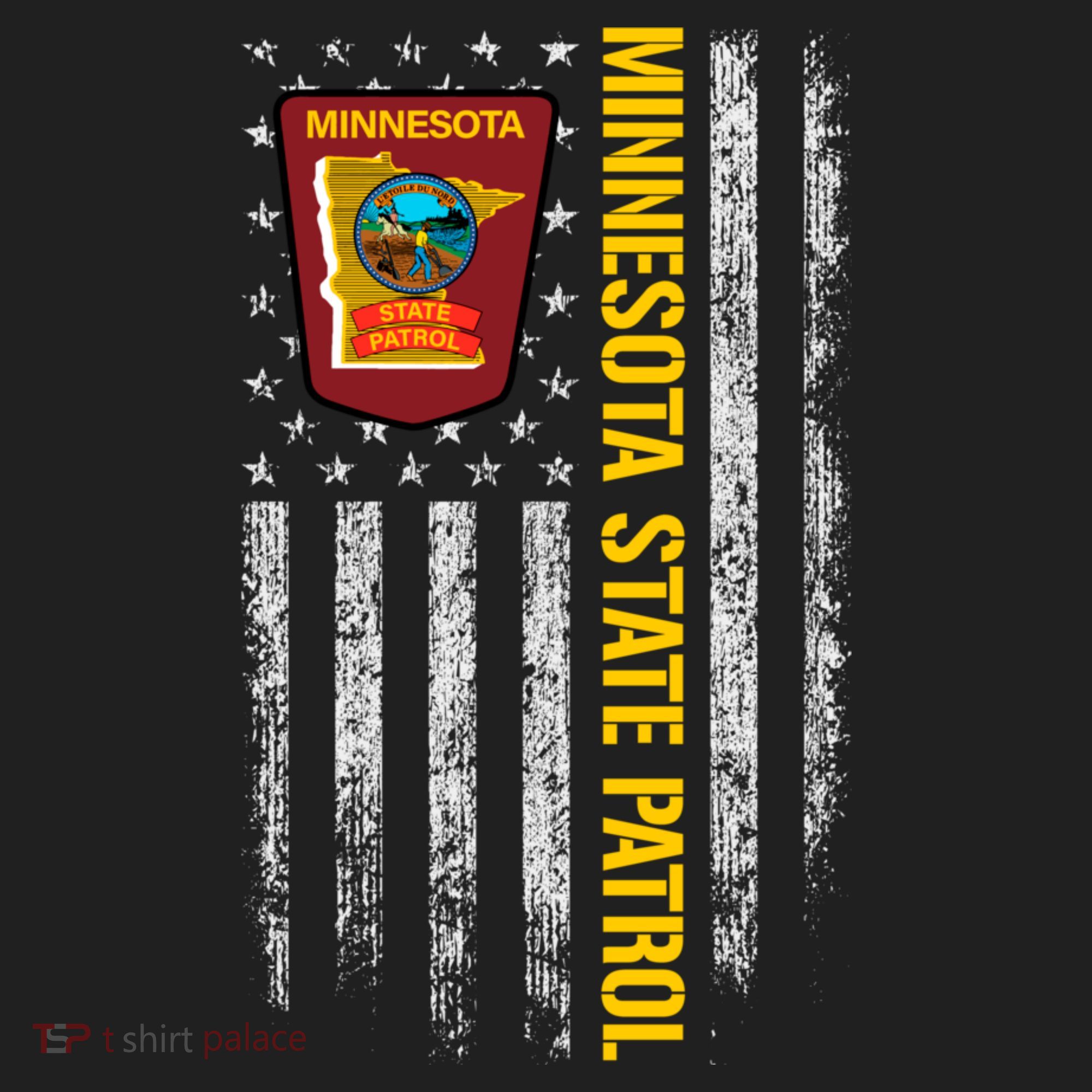 Minnesota State Patrol American Flag Golf Towel