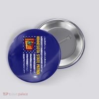 Minnesota State Patrol American Flag Button thumb 0