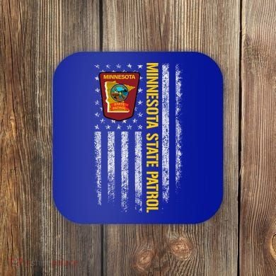 Minnesota State Patrol American Flag Coaster