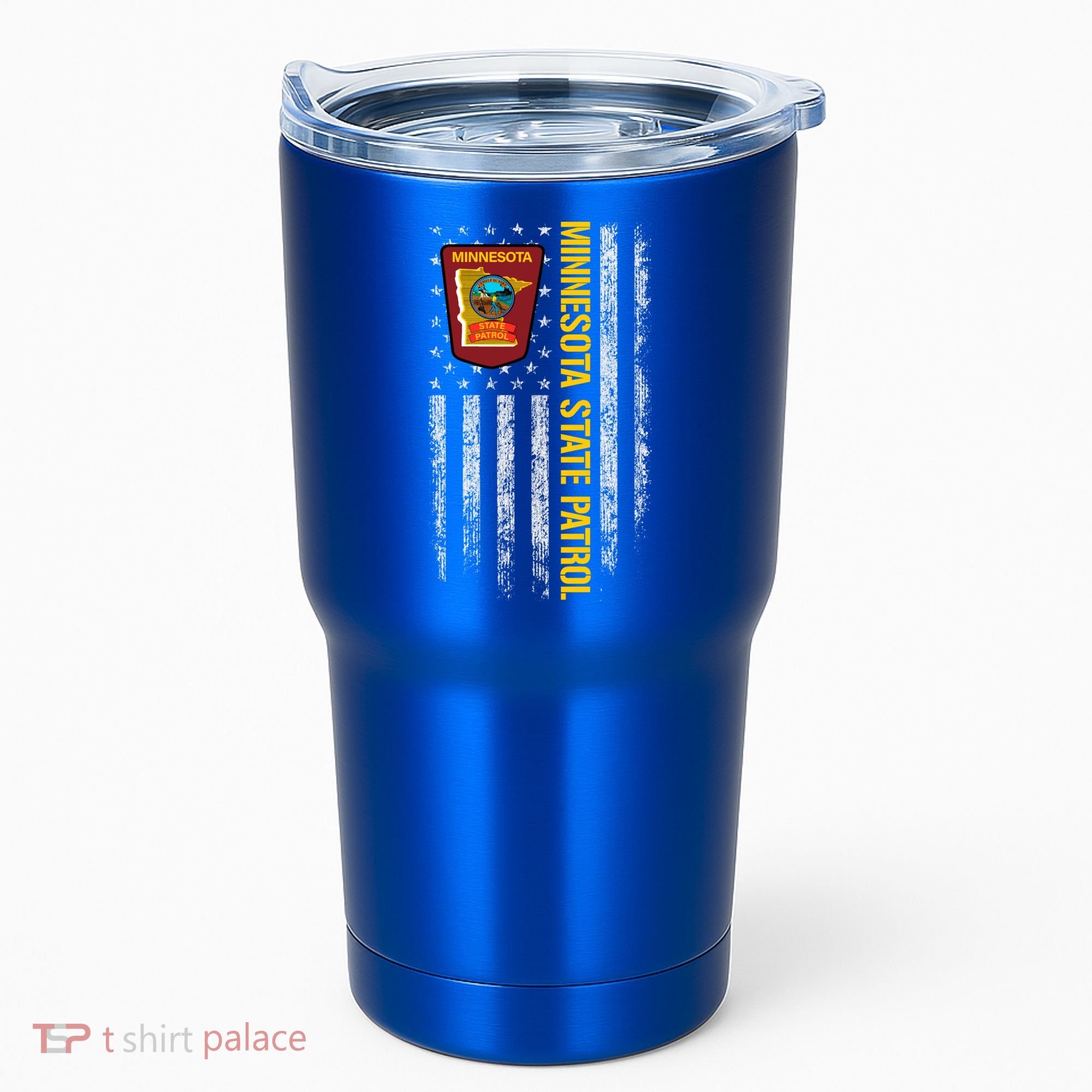 Minnesota State Patrol American Flag Tumbler