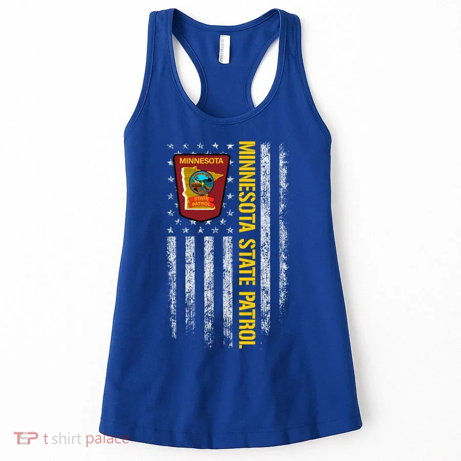 Minnesota State Patrol American Flag Women's Tank Top